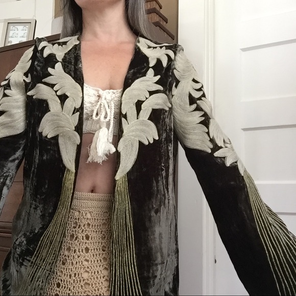 TRADED: Movin On Up Velvet Jacket -“Olive” - Picture 3 of 16